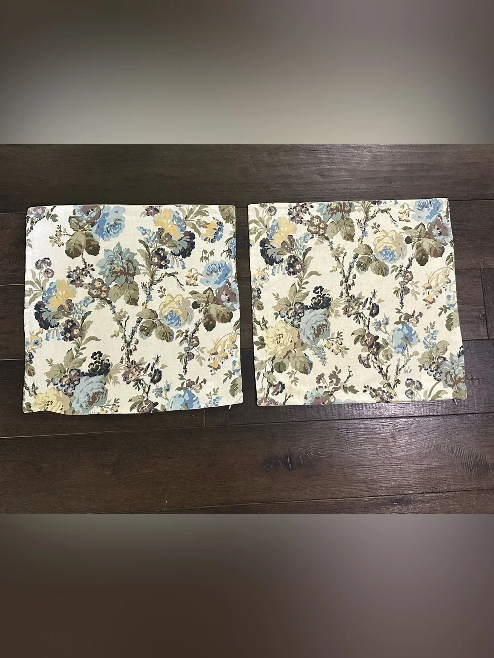 Pottery Barn Floral Pillow Covers 20x20